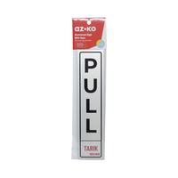 Jual AZKO 4.5x19.5 cm Stiker Anodized Sign Pull/Tarik Tempelan Dekor ...