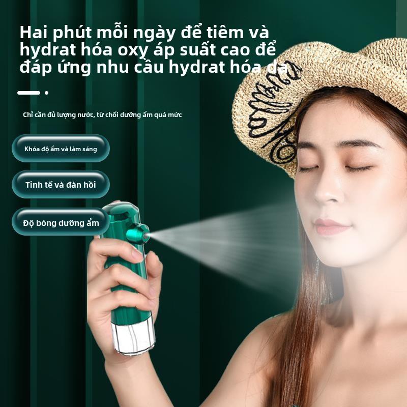 Máy phun oxy nano dưỡng da mặt tại nhà – Cầm tay nhỏ gọn, xịt khoáng siêu mịn, truyền tinh chất & dưỡng ẩm sâu, máy hấp facial chuyên nghiệp cho spa mini tại nhà, chăm sóc da đa năng hot trend TikTok 2025, dùng cho mọi loại da 2