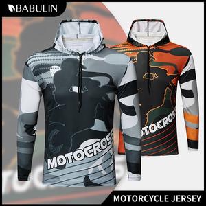 BABULIN New Style Motorcycle jersey Hood sports Longsleeve Shirt cycling Hoodie for men