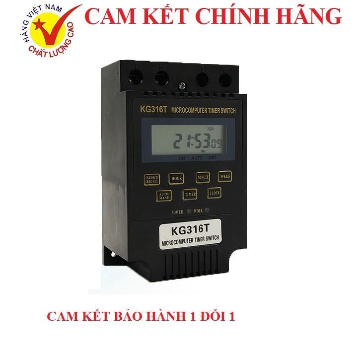 Thiết bị hẹn giờ bật tắt tự động KG316T 25A 220V ĐEN HÀNG CHÍNH HÃNG ĐỘ BỀN CAO công tắc hẹn giờ timer điện tử