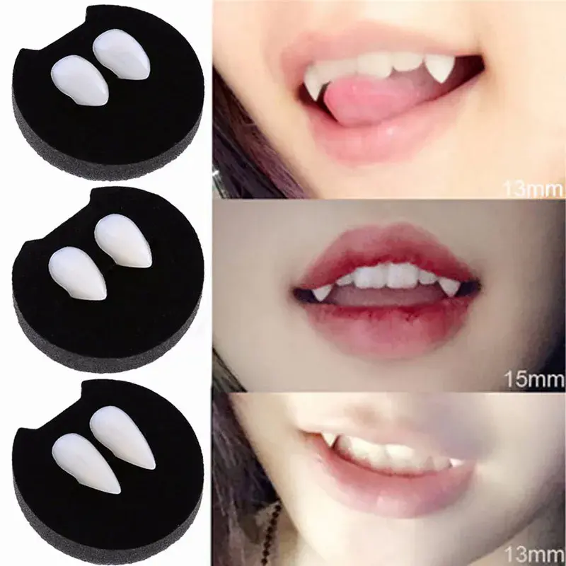 2 Chiếc Đồ Chơi Răng Hàm Ma Cà Rồng Hộp Nhựa An Toàn Đóng Gói Răng Hàm Halloween Răng Giả Răng Đạo Đạo Cụ Tiệc Hóa Trang Đồ Chơi Trẻ Em Người Lớn