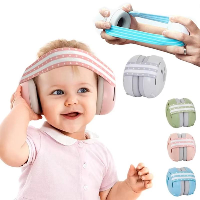 Product Introduction of New Adjustable Baby Noise Reduction Earmuffs ABS with Elastic Headband Noise Cancelling Headphones Hearing Protection Improves Sleep Infant Ear Muffs for Babies and Toddlers 14