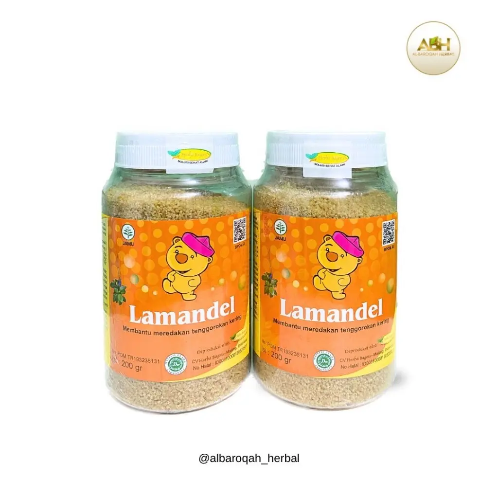 Lamandel Botol - Meredakan Tenggorokan Kering 200Gram