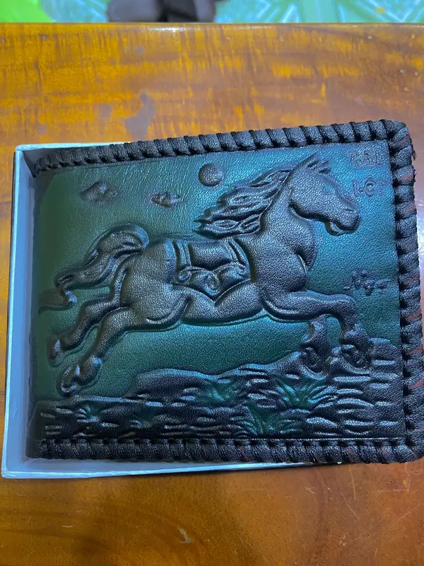 Ví Lộc Tài 12 con Giáp - may mắn tài lộc theo tuổi phong thủy ví ngang thịnh hành   Da Nam Wallet 6