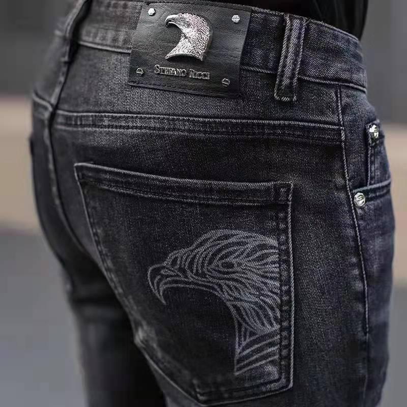 Product Introduction of Quần Jean Thêu Cho Nam, Bộ Sưu Tập Thu Đông 2021, Thời Trang Phong Cách Hàn Quốc, Quần Mỏng Dáng Ôm, Co Giãn, In Hình, Quần Thường Ngày 12