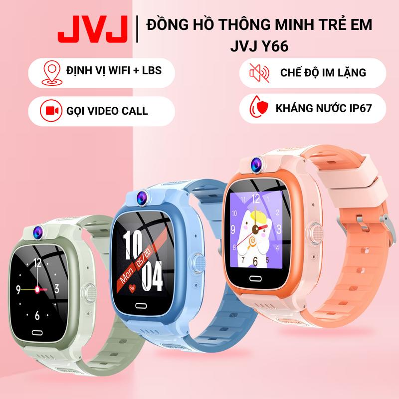 Đồng Hồ Thông Minh Trẻ Em JVJ Y66, Hỗ Trợ Tiếng Việt, Video Call, Kháng Nước, Nghe Gọi 2 Chiều - Bảo Hành 12 Tháng Smartwatch Watch