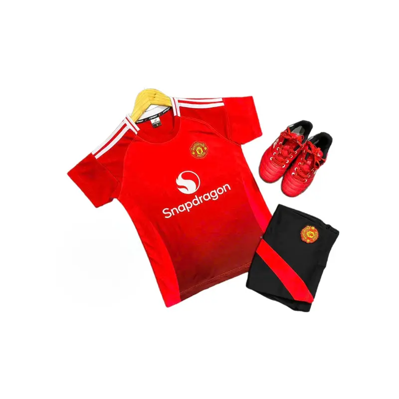 Quần áo bóng đá trẻ em (8-38kg) -  Vải thun lạnh cao cấp - Logo thêu áo, quần - In tên số cho bé theo yêu cầu 8