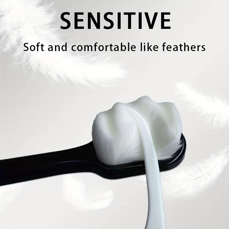 4 adult soft bristles toothbrushes, 10,000 soft bristles, micro ...