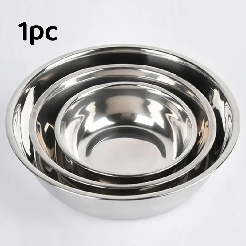 Stainless Steel Pet Feeding Bowl, 1 Count Pet Water Drinking & Food Bowl, Pet Supplies for Dog & Cat 0