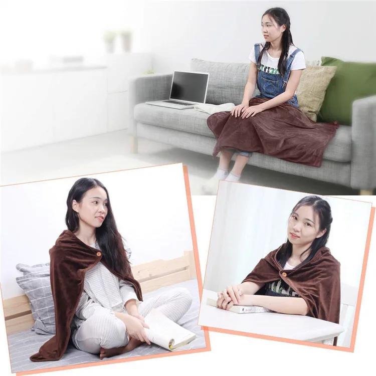 Product Introduction of Electric Heating Shawl, Heating Blanket, Soft and Skin Friendly Portable USB Charging, Warm Blanket, High-quality 5