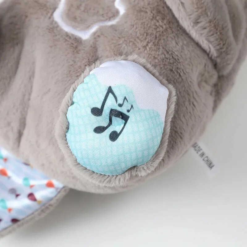 Product Introduction of Breathing Bear Otter Plush Kids Soothing Music Baby Sleeping Companion Sound and Light Doll Toy Gift 19