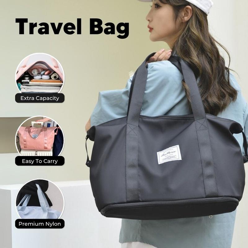Beg Foldable Big Capacity Travel Bag Waterproof Nylon Luggag - TikTok ...