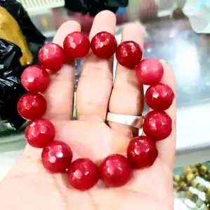 Gelang batu red coral merah_Gelang batu merah kalimantan