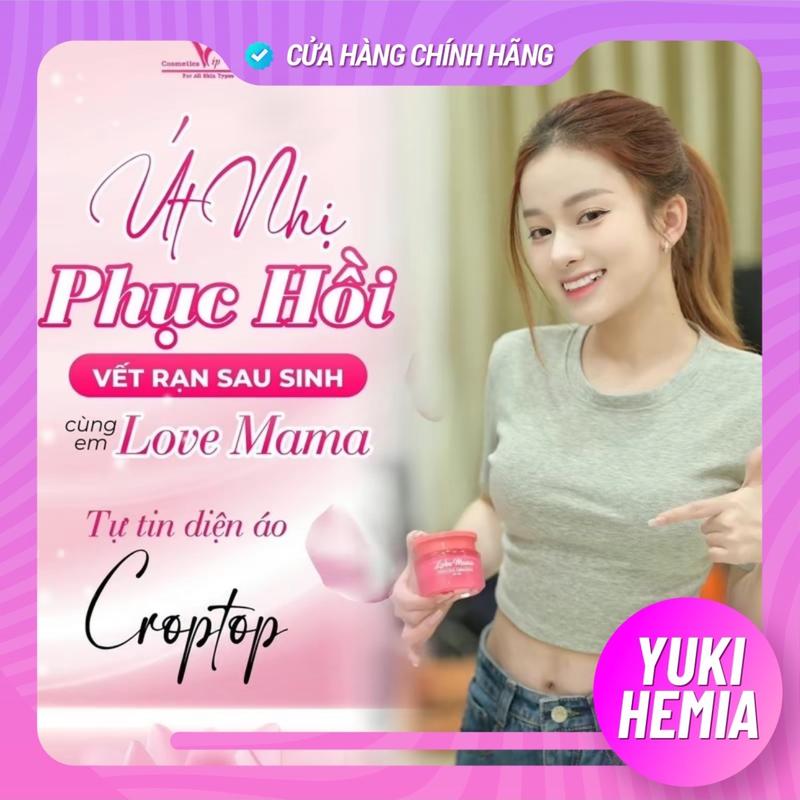 ( Giá sỉ cty ) Kem Mờ Rạn LoveMama trị rạn đỏ , rạn trắng , rạn sau sinh , rạn lâu ngà y do tăng cân , mẹ bầu , tuổi dậy thì ( tặng sữa tắm gừng nghệ )