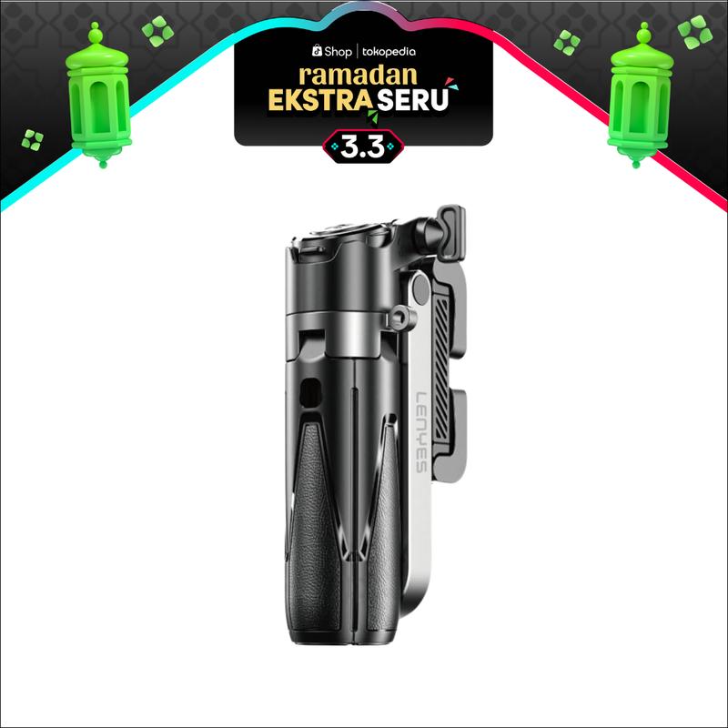 LENYES LPH110 Super Mini Tongsis Tripod Stick Selfie Vlog with LED Light Bluetooth Remote Monopod 2