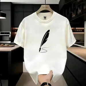 Berkat Store T shirt Kaos Distro Katun Lengan Pendek Blue Hitam Shirt Distro Premium Pria dan wanita Termurah / Baju Kaos Str Picture