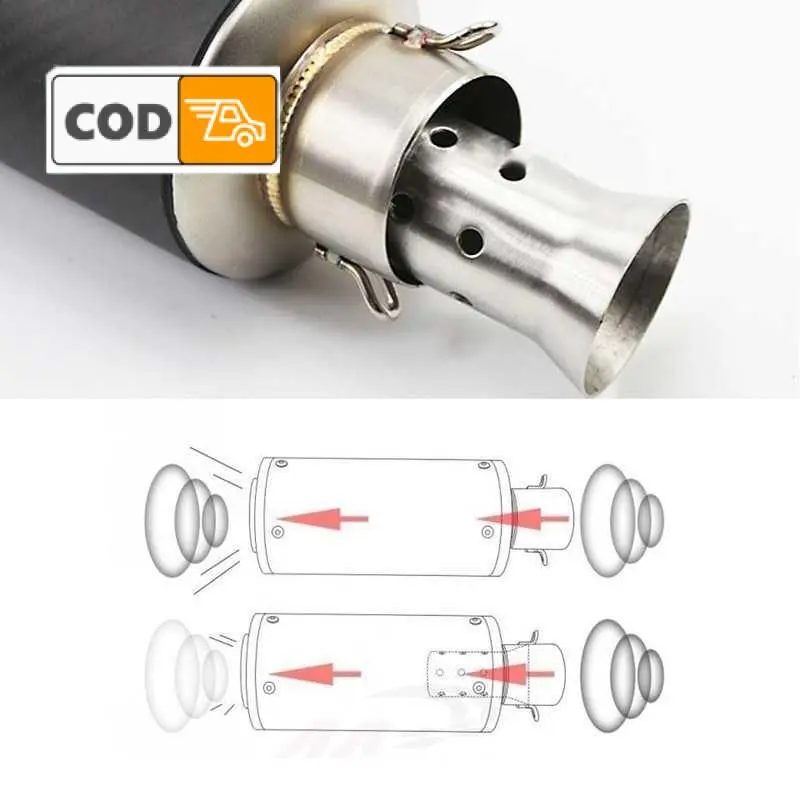 Peredam Suara Knalpot Kenalpot Motor 51mm DB Killer Exhaust Muffler Silencer 2