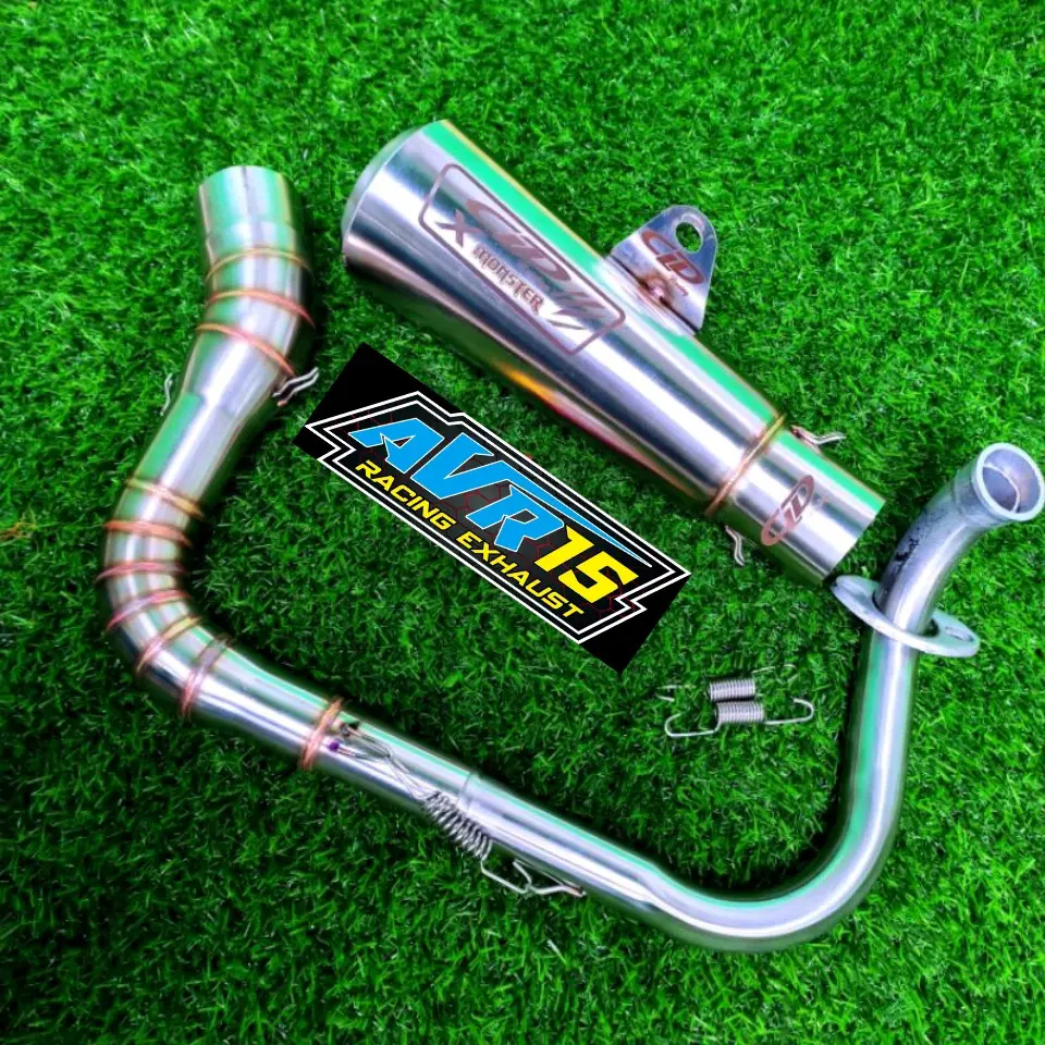 Knalpot CLD X Monster all metik FULLSET