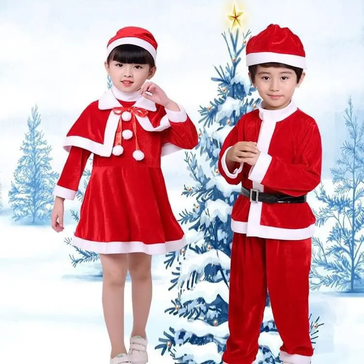 Set bộ noel bé trai và bé gái siêu xinh cho bé (kèm mũ )