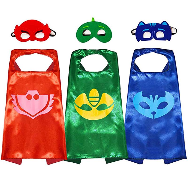 PJ NobleKids Mask Costume Catboy Owlette Gekko Cape Mask Dress Halloween Fancy 3