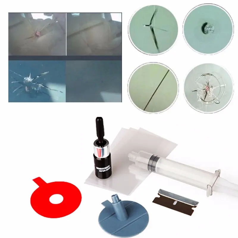 Alat Reparasi Kaca Mobil Retak Windshield Repair Kit - XJ-01 - No Color