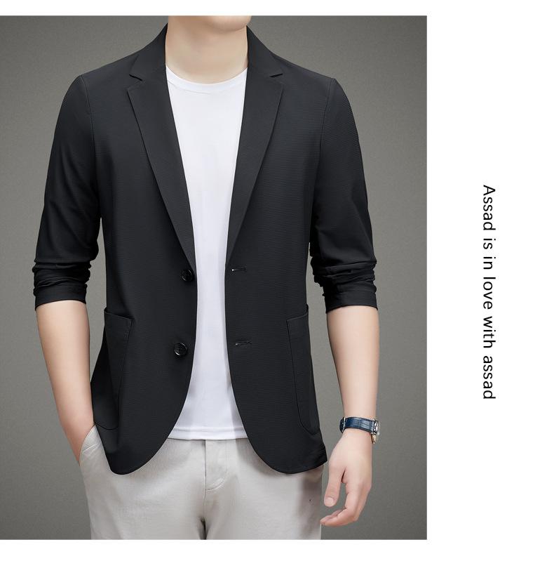 Product Introduction of [Duke] Spring Summer Ice Silk Sunscreen Casual Single Suit 2024 Men's Fashion New Business Suit for Middle-aged and Young Men 18