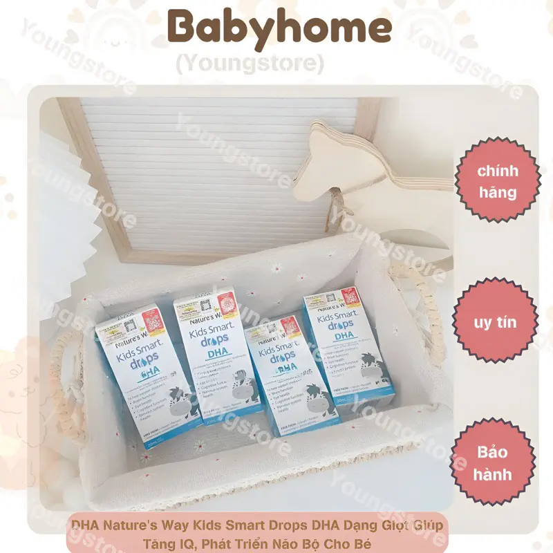 [date 10/25] DHA Nature's Way Kids Smart dạng giọt cho bé Úc - 20ml Men Vi Sinh