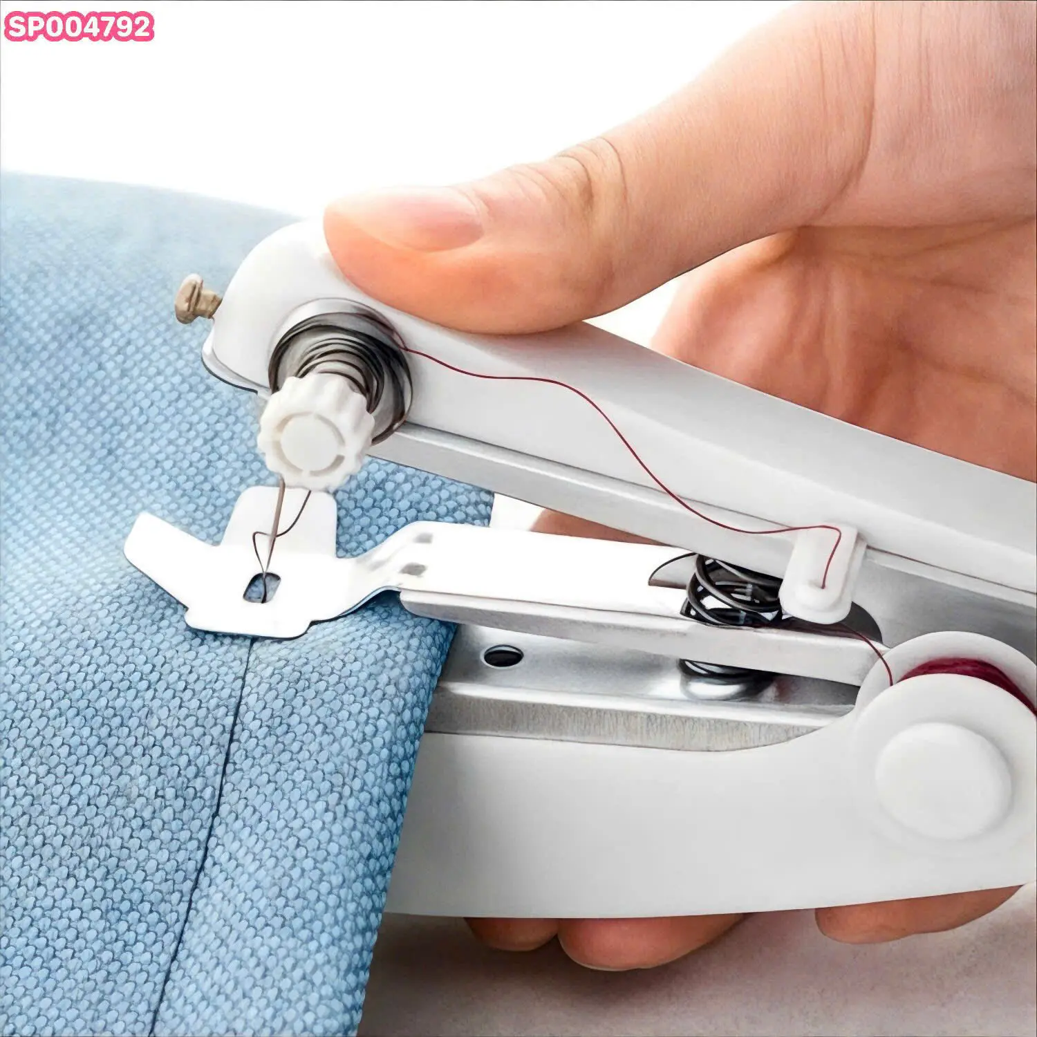 Máy may mini cầm tay kim bấm nhỏ gọn tiện dụng - Dụng cụ may vá quần áo, vải
