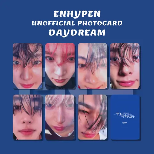 [kstuffind] ENHYPEN DAYDREAM PHOTOCARD UNOFFICIAL ENHYPEN ZOOM MURAH BAHAN PVC TEBAL PC UNOFF ROMANCE UNTOLD PREMIUM