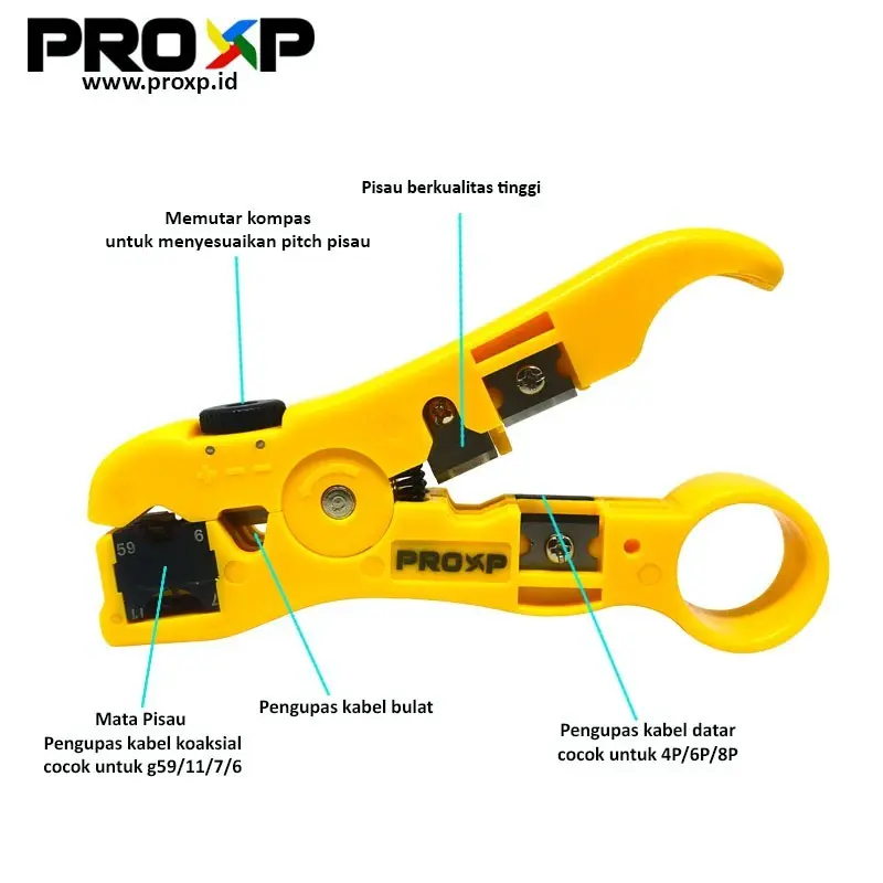 Alat Pengupas Kabel LAN Cable Wire Stripper Cutter XP 1