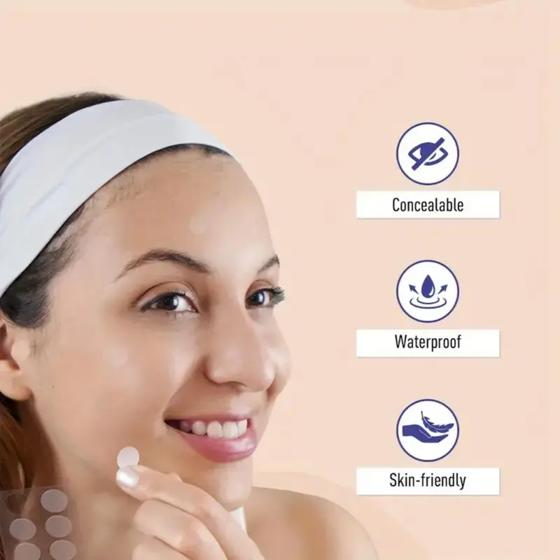 Hydrocolloid Pimple Patches, 360pcs/box Invisible Acne Cover Patches, Facial Skin Care Patches, Acne Treatment Patches for Women & Men 2