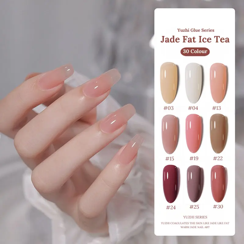 ANNIES NAIL GEL POLISH JADE ICE TEA SERIES 30COLOUR/ ICE TEA GEL/30WARNA/KUTEK GEL JADE ICE TEA SERI 30WARNA YUCHA TEXTURE