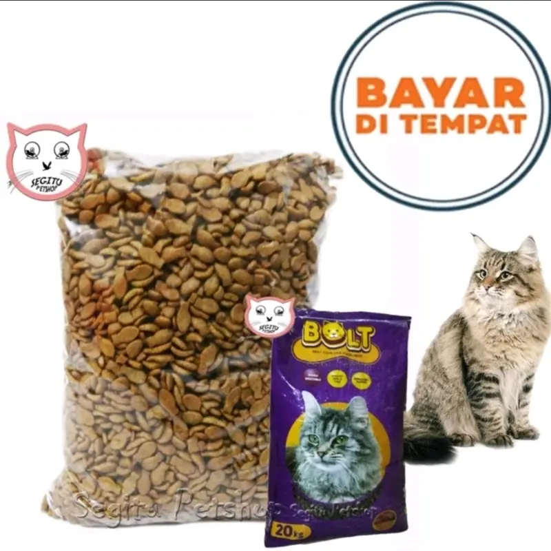 MAKANAN KUCING MURAH PASTI SUKA BOLT IKAN DONAT SALMON KEMASAN 500GR 2