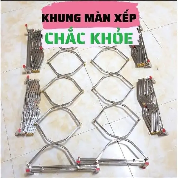 Màn Khung Xếp Gấp Gọn Thu Thảo - Chống Côn Trùng Muỗi Hiệu Quá - Bảo Hành 24 Tháng 7