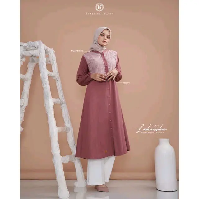 LAKEISHA TUNIC BY NADHEERA LUXURY PRI TUNIK NADHEERA TUNIK WANITA