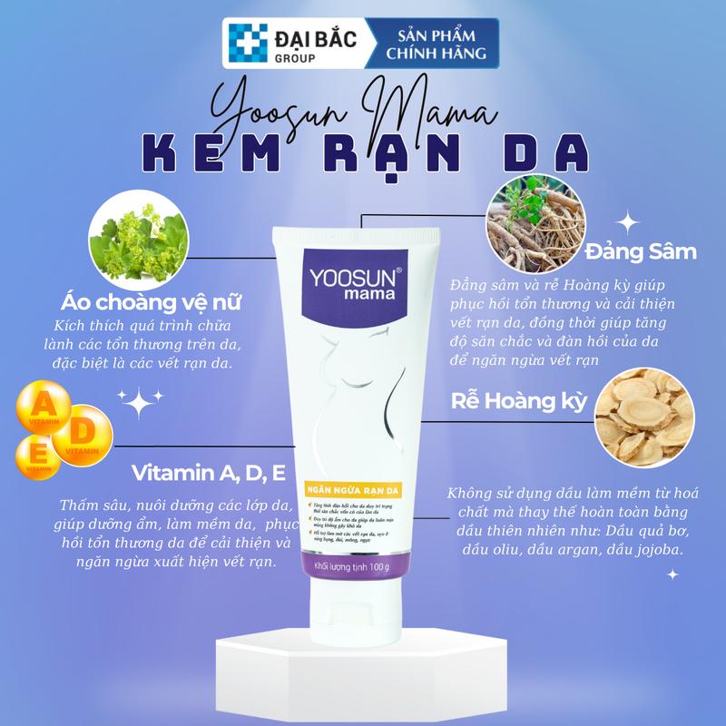 Product Introduction of Combo Kem bôi rạn da Yoosun Mama 100g ngừa rạn phục hồi độ đàn hồi cho da 1