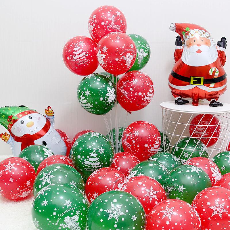  Sét sỉ 100 bong  bóng - 50 cái - 20 cái bóng bay trang trí Noel - bong bóng lễ hội Giáng Sinh 