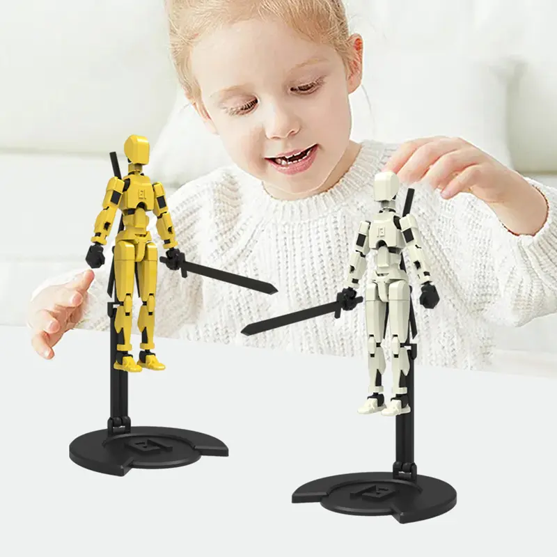 Mô Hình Hành Động Robot In 3D, Bộ 1 Chiếc, Có Phụ Kiện Đế, Mô Hình Robot Có Thể Di Chuyển Nhiều Khớp, Tượng Nhồi Bông Có Khớp Nối, Đồ Trang Trí Để Bàn, Inhgubfe 1