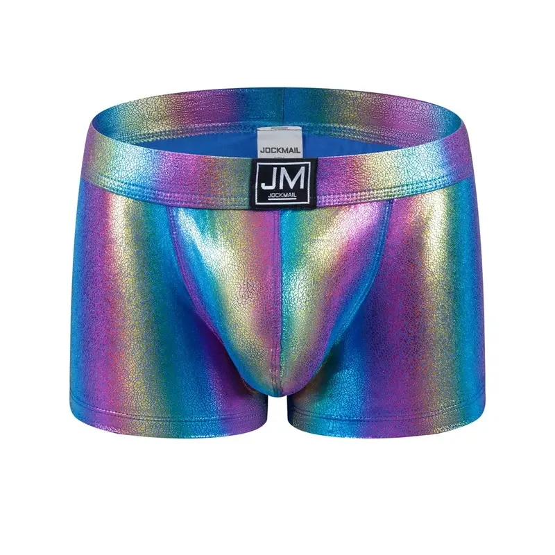 Men Underwear & Swimwear All-in-one Men's Beach Trunks Swimwear Swimsuit Shorts Boxer Briefs Summer Trunk Beach Shorts Rainbow 1