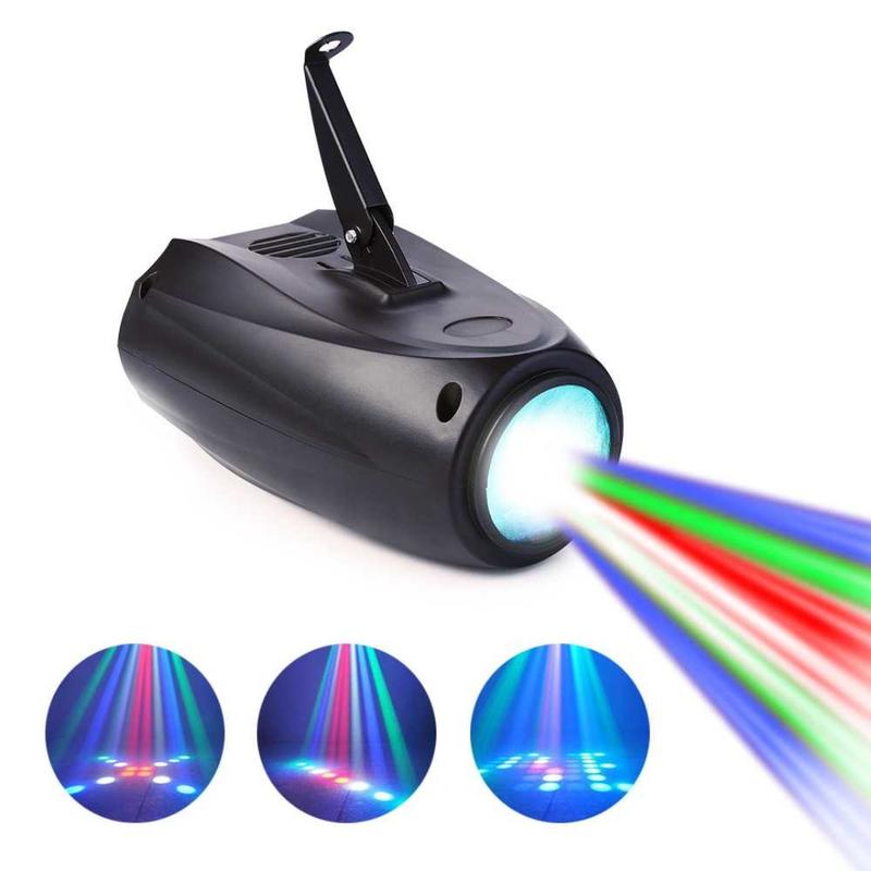 Lampu Laser Spotlight Pesta Disko Tata Cahaya Panggung dengan Sensor Suara RGB Light 10-20W 1