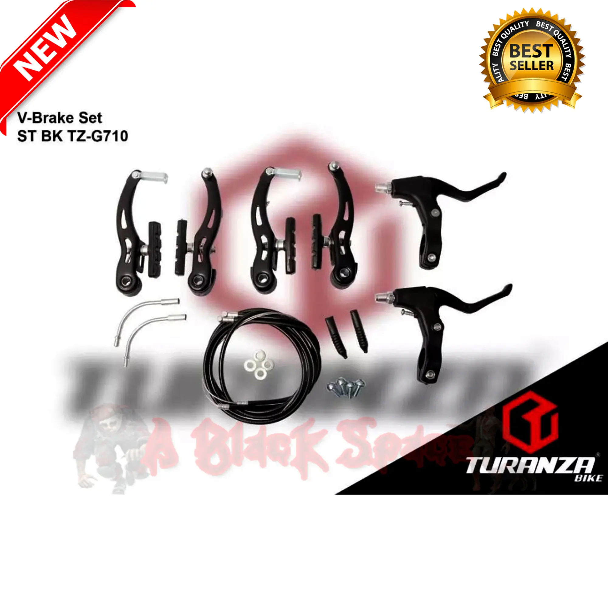 Rem V-Brake Set Sepeda BMX / MTB / LIPAT Turanza