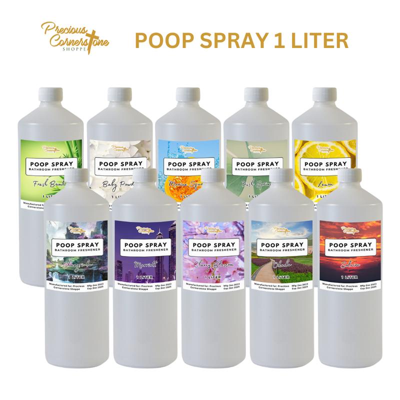 PRECIOUS CORNERSTONE Poop Spray 1 Liter Traps In Bad Poop Smell ...