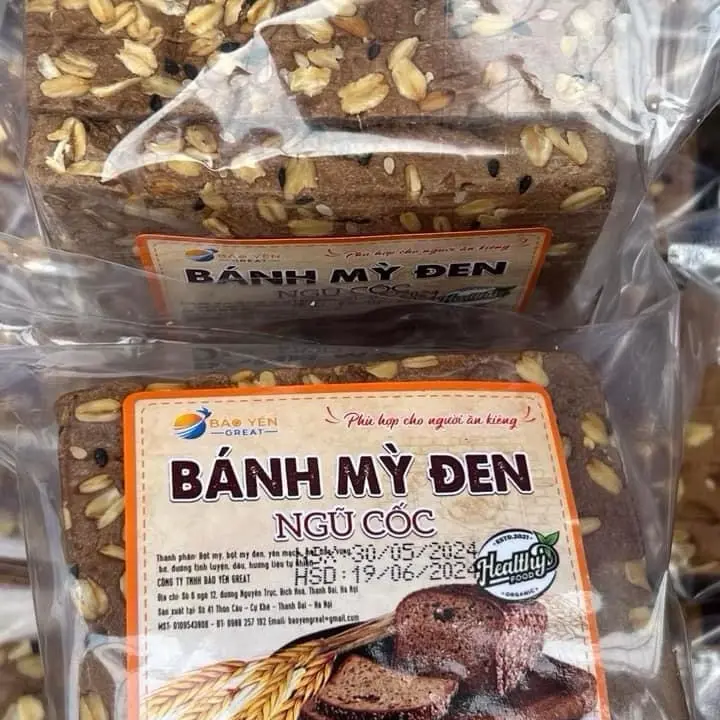 Bánh mỳ đen ngũ cốc healthy phù hợp cho người ăn kiêng Bảo Yến
