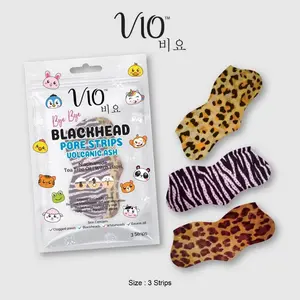 Vio Bye Bye Blackhead Pore Strips Volcanic Ash - 3 Sheet Hidung Kotoran
