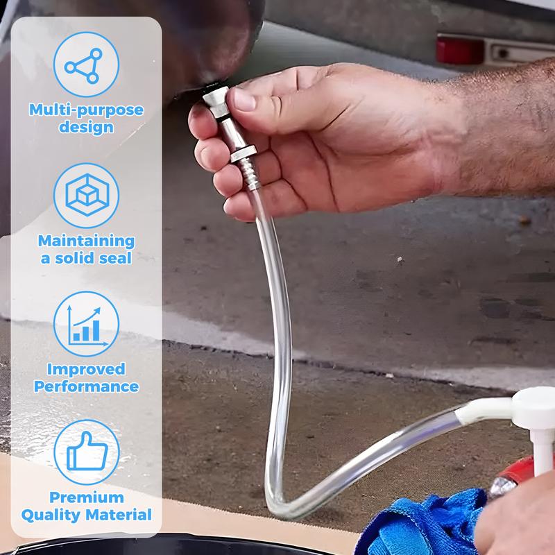 Product Introduction of 1/2Set Lower Unit Gear Oil Pump Reusable Transmission Fluid Pump Fluid Transfer Hand Pump Manual Transfer Gear Oil Pump 10CC Per Stroke for Standard Quart Bottles with 28 mm Caps woN6H 41