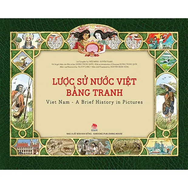 Sách - Lược sử nước Việt bằng tranh Việt Nam - A Brief history in pictures [2024] - NXB Kim Đồng