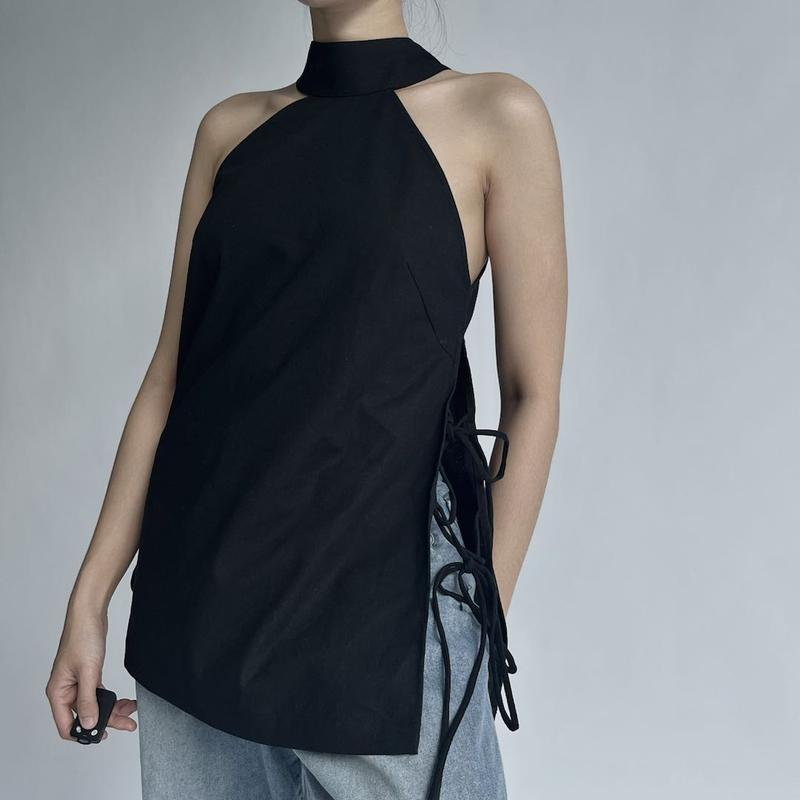 Seleen, Áo linen kiểu yếm cổ cao, WT0003