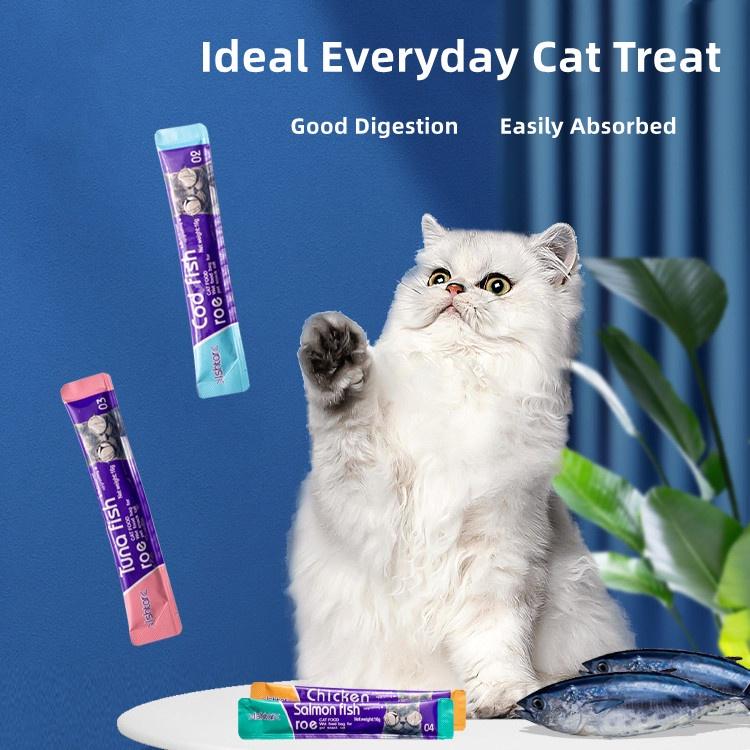 Product Introduction of Cat Treats 15g Pet Cat Food Snacks Cat Wet Food for Kitten and Adult Aat Par Buy 10 Ship 20 Cat Wet Food Snacks 7