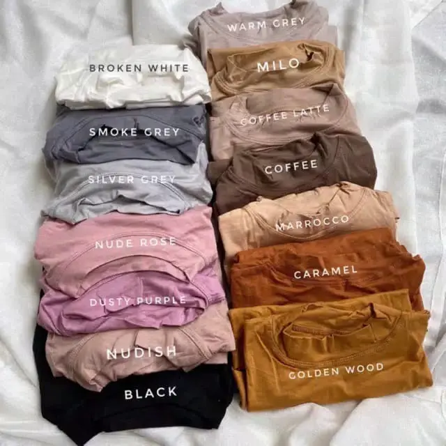 Manset Baju Rayon Premium / Manset Lengan Panjang Turtleneck [Size M, L, XL ] 2