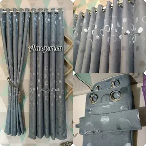gorden jendela polos motif polkadot 10ring hordeng gordyn korden hordeng pintu kamar sekat ruangan minimalis murah alusgorden